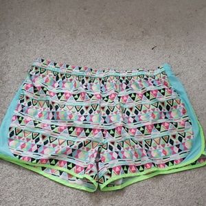 Children's XL Multi-colored Geometric Shorts